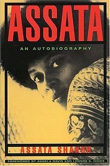 Assata Shakur: An Autobiography book cover released in 1987. Shakur, who was granted political asylum in Cuba during the 1980s, has been placed on the FBI's most wanted terrorists list. by Pan-African News Wire File Photos