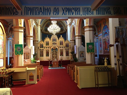 Inside a Ukrainian Orthodox Church, near Chinatown