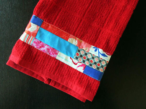 Aria's patchwork towel