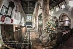 Fisheye View Of Sommerton Historical Church, Oxfordshire