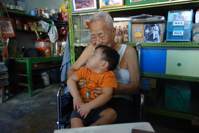 Jerome with his great grandpa