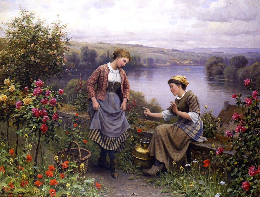 The Dancing Lesson by Daniel Ridgway Knight