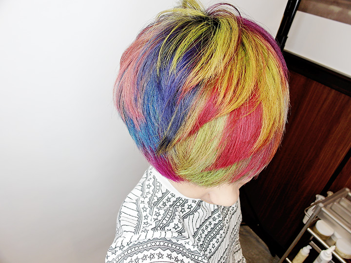 colourful hair