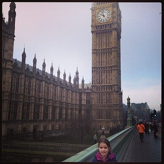 Not an easy shot to take. But my she was excited to see Big Ben.