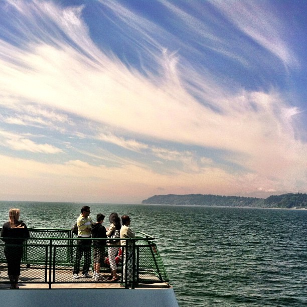 Aboard the Whidbey Island Ferry. #mozcon #seattle