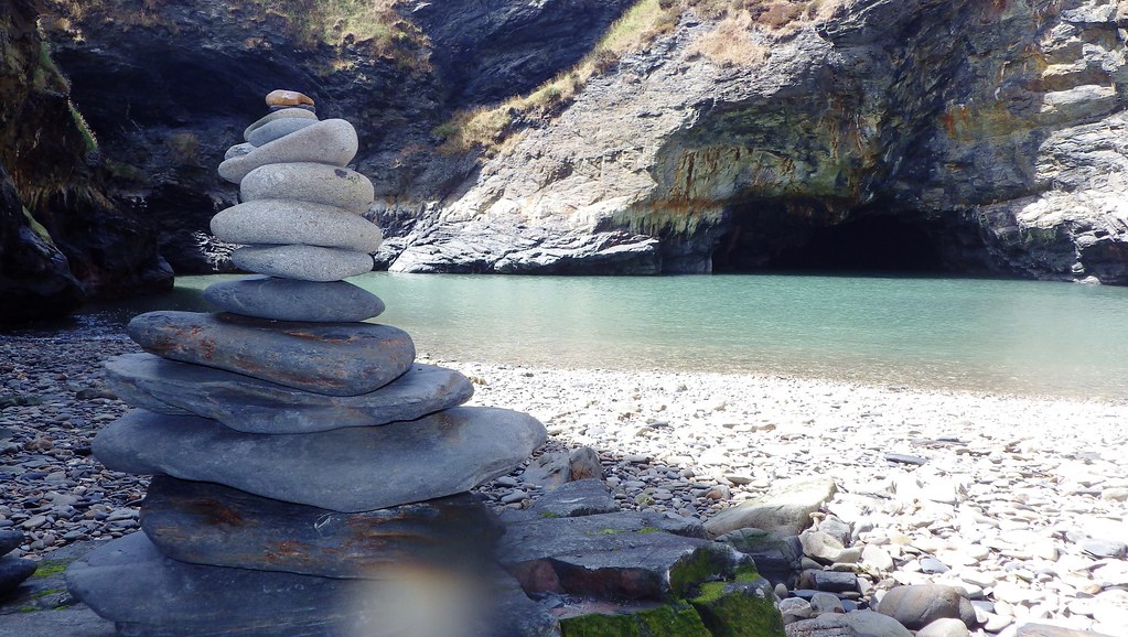 Stones on a secret beach in Wales