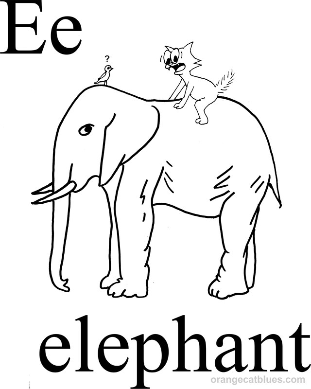 e elephant coloring pages - photo #29