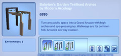 Babylon's Garden Trellised Arches by Modern Arcology
