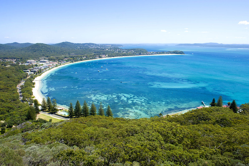 Tomaree Head lookout view Port Stephens