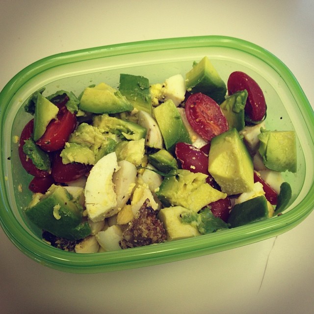 I think I need to blog about The Breakfast Salad because it is rocking my world so hard lately.