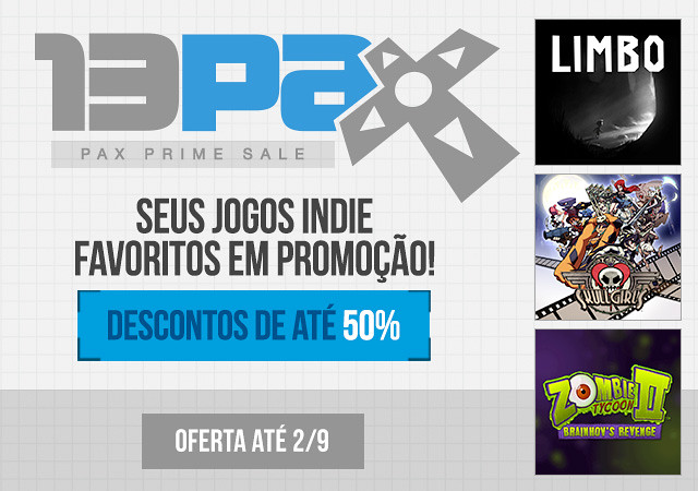 Pax Prime Sale - Ofertas de Jogos Indie