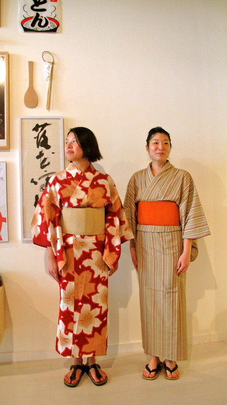 Kayoko and Yoko in their kimonos