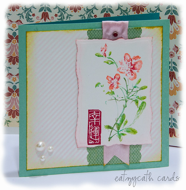 CNY card in pink and aqua