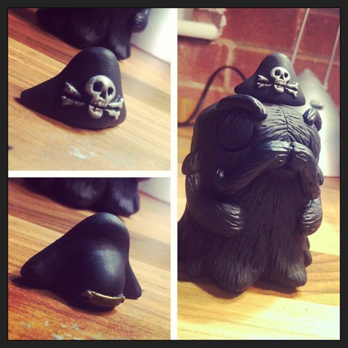 Black BEARD with resin Pirate hat option. by [rich]
