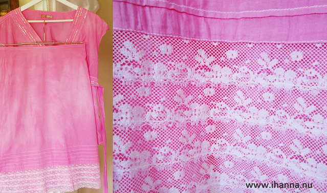 Skirt and top I dyed pink