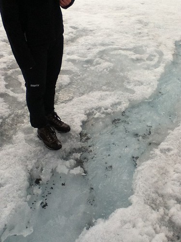 Be careful on Matanuska Glacier