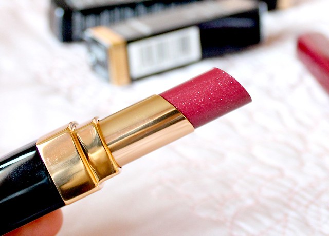 Chanel Savage Garden Glossimer and Rouge Coco Shine Fiction Lipstick Review 9