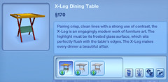 X-Leg Dining Table