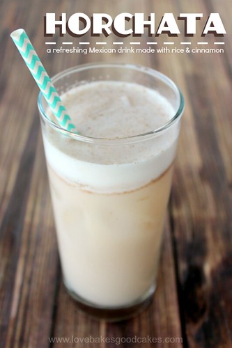Horchata - a refreshing Mexican drink made with rice & cinnamon #Mexican #drink #beverage #cinnamon