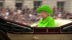 Queen Elizabeth 2 Trooping The Colour BBC1 Screenshot Horseguards Parade London June 2016