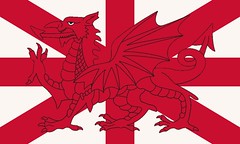 The flag of the Kingdom of England, Wales and Northern Ireland