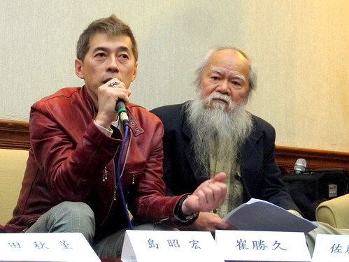 左為律師島昭宏，右為前立委林哲夫