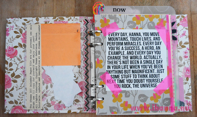 DIY Planner: Personal Inspiration and note from the Universe