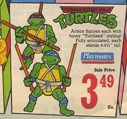 KAY•BEE TOY STORES :: Christmas in October pg.1 // ..TMNT toys isolated  (( OCTOBER,8 1989 ))