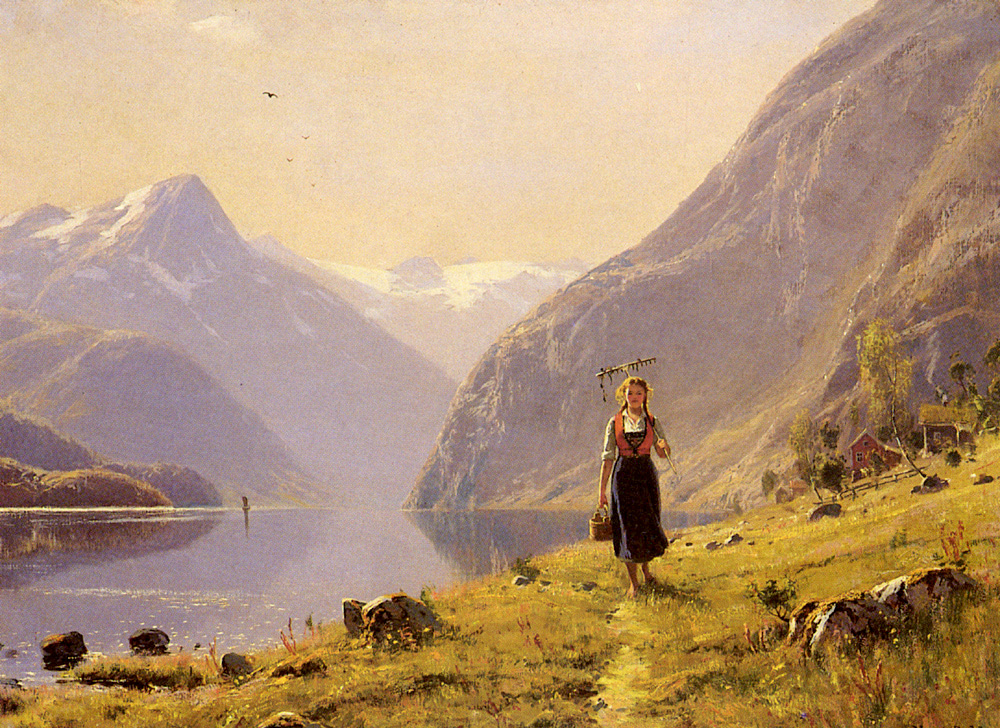 By the Fjord by Hans Dahl