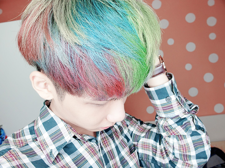 dye rainbow colour