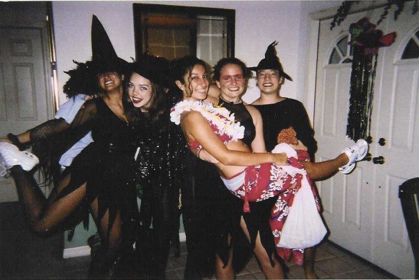 My 15 year old self, and group of friends, trick-or-treating for the last time.