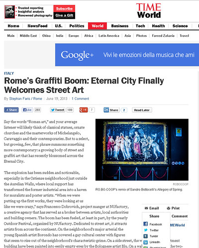 Rome’s Graffiti Boom: Eternal City Finally Welcomes Street Art by OMINO71