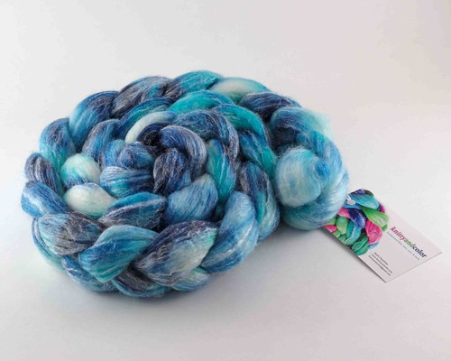 Figure 5 - Knitty and Color - 60-40 Mer-Bam - Aqua Blue