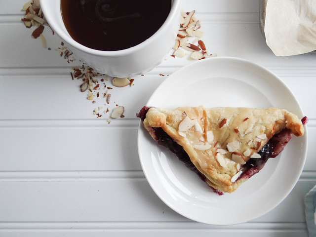 blueberry turnovers // maple miso drizzle