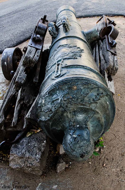 Cannon in Campus of Koti Womens College