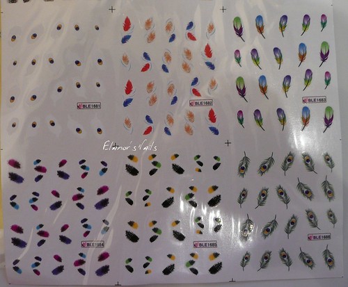 feather nail decal 3