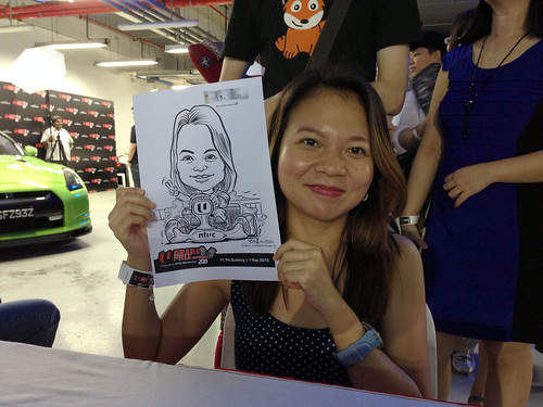 caricature live sketching for NTUC U Grand Prix Experience 2013 - 31