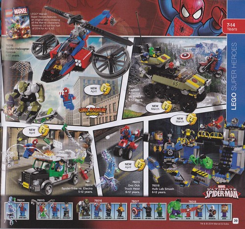 LEGO Marvel Super Heroes 2014 Sets