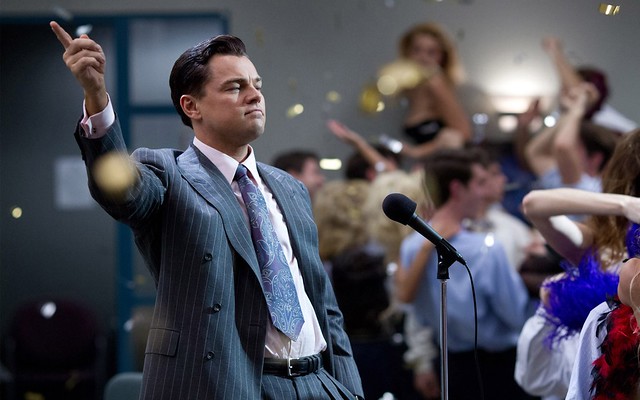 Leonardo DiCaprio in Wolf of Wall Street