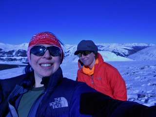 Climbergirl and Nerdysheep on West Ridge of Atlantic