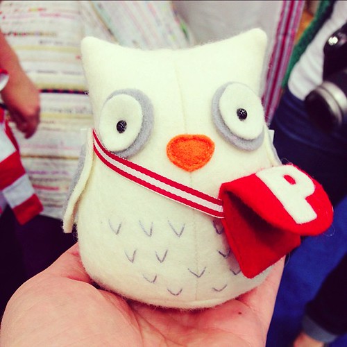 seriously cute softie at @jodiericrac's booth #quiltmarket