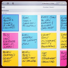 #GTD with #Evernote +  #postitnotes + # Kanban! I love this! What a way to ramp up your #productivity! httpd.pr5fa0