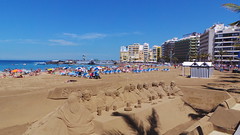 La Santa Cena en arena de la Playa de Las Canteras de Sand Art Streits Semana Santa 2014 Las Palmas de Gran Canaria