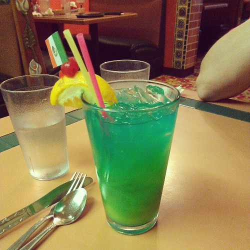 Blue Hawaiian, my birthday drink.