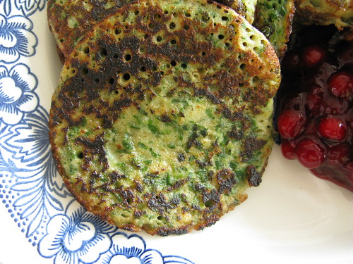 Finnish Spinach Pancakes