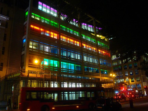 Building illuminated, Finsbury Square width=