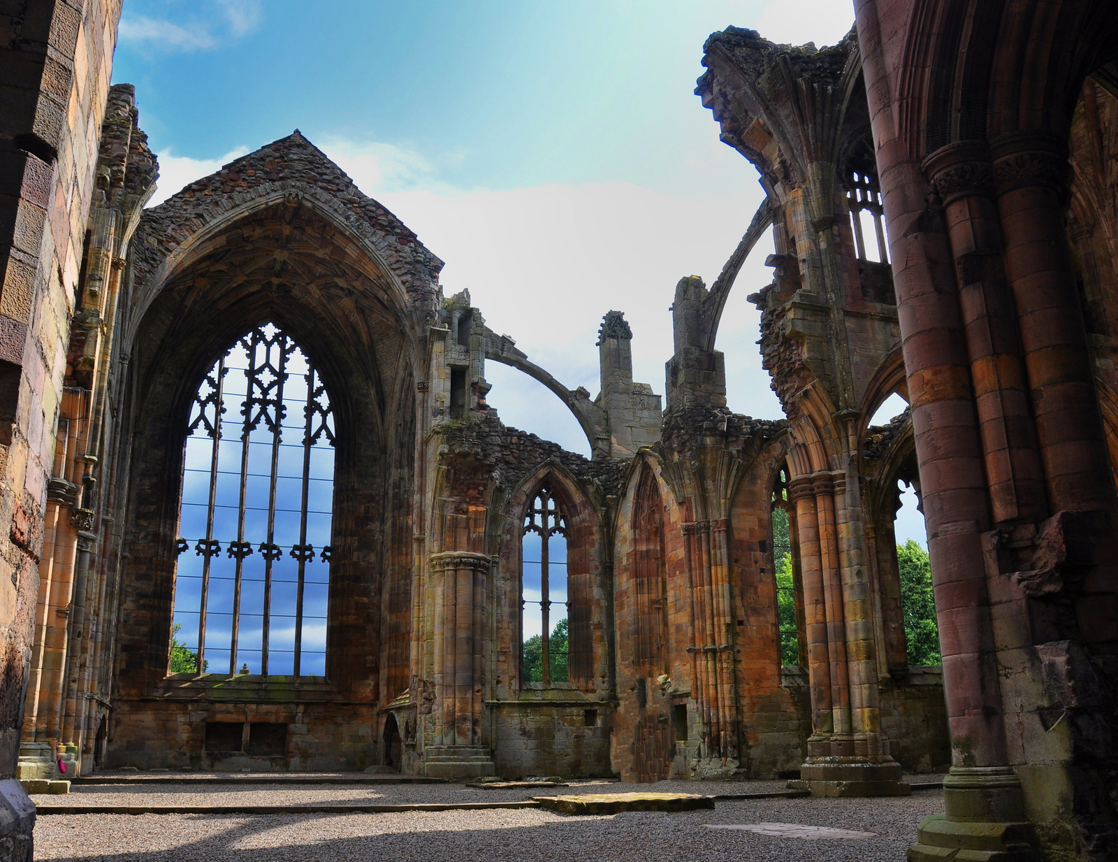 Melrose Abbey. Credit The Land