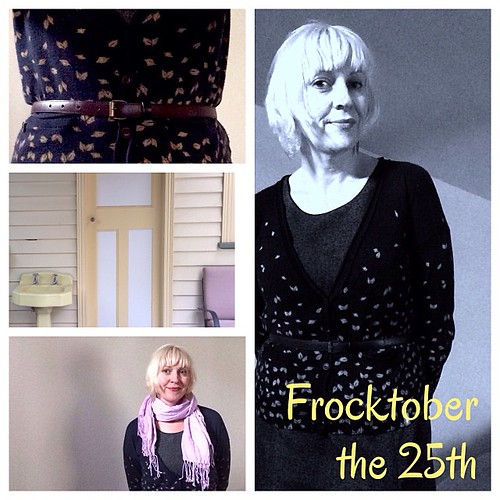 #frocktober the 25th. Same frock, different scarf. Thanks @easypeasykids @richendav for your donations!
