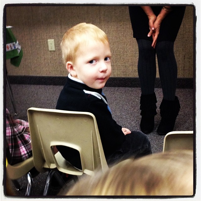 Can this be real?  Next years sunbeam class came in to visit primary today for the first time. #mybaby