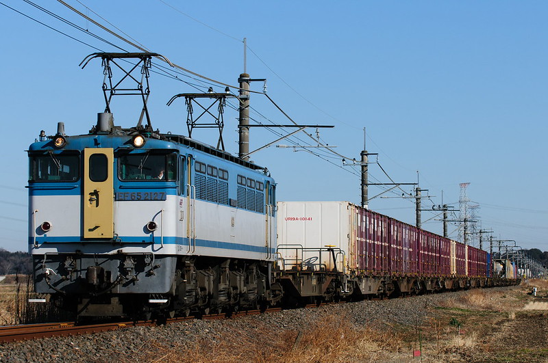 96レ EF65 2127 Freight Train